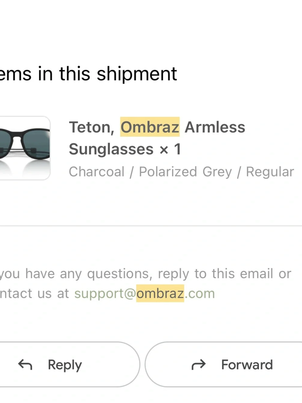 Ombroz Teton Sunglasses in Neoprene Pouch